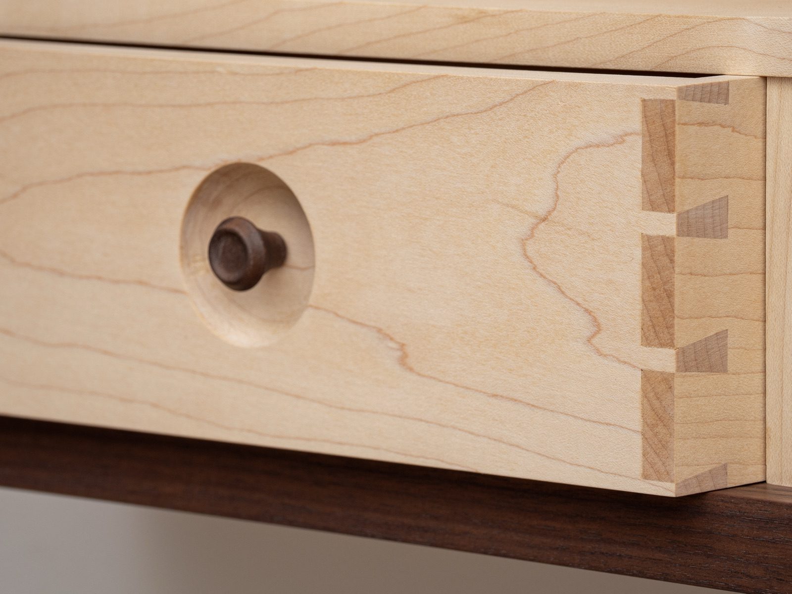 Gala — maple drawer with dovetail joints