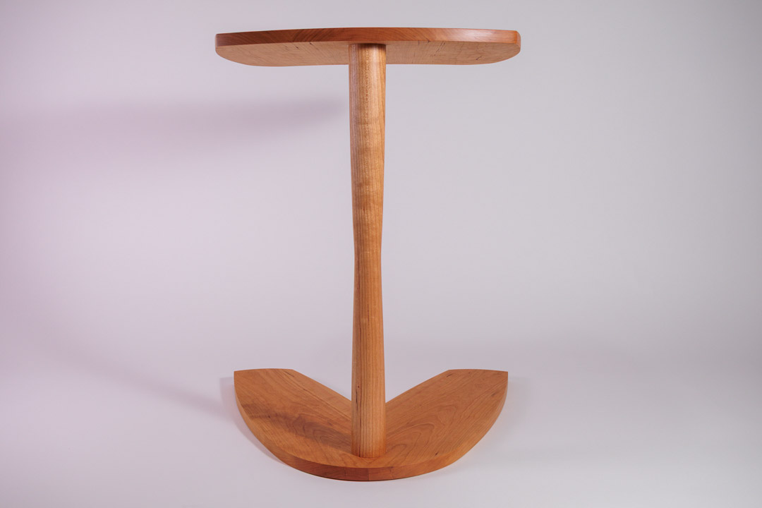 Movie Night — back view showing turned pedestal profile