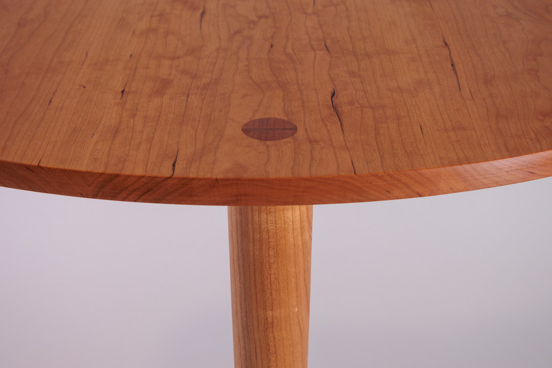 Movie Night — figured cherry top with walnut plug detail